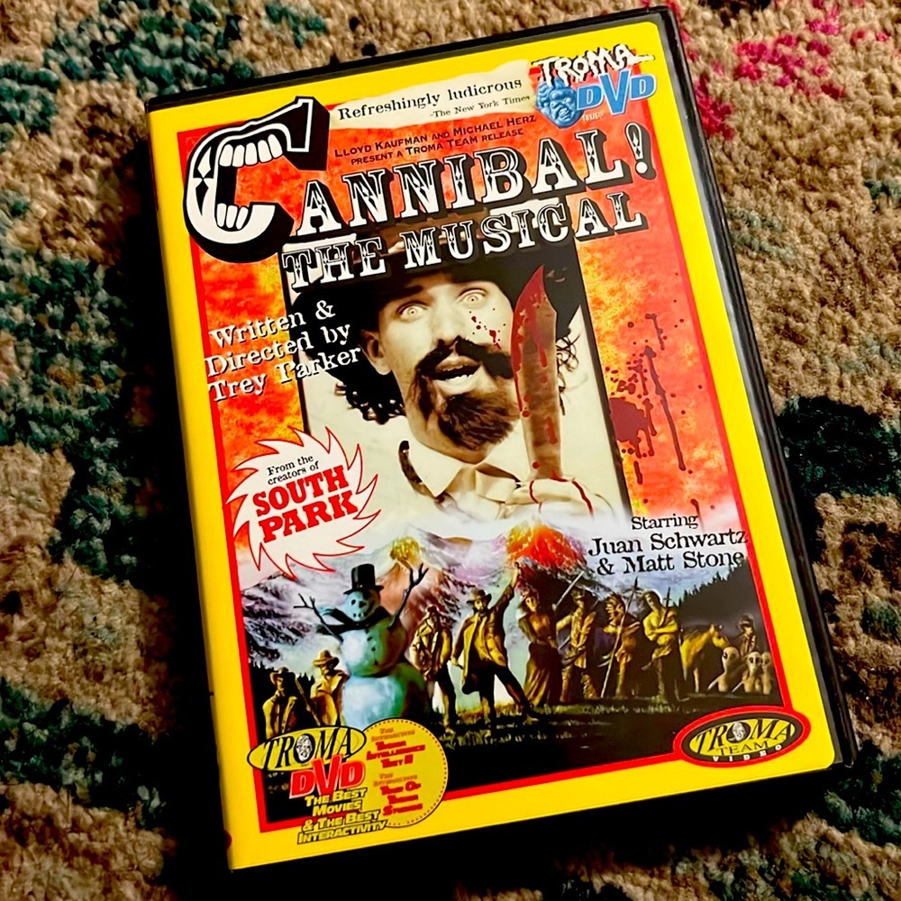 DVD- RARE- CANNIBAL THE MUSICAL, Trey Parker & Matt Stone with interactive feat.